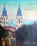 View of The Cathedral Of Saint John Baptist in Savannah, Ga   Acrylic on canvas  40X50 cm.-2008.jpg.jpg