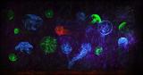 Levan Abramishvili. ``Medusas``.(UV side) 100X170. acrylic, UV colours on canvas.jpg.jpg