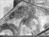 18961 - Никорцминда храмъ (въ Раче) Барелефъ на юж. стене. спаситель и грузин. надп..jpg.jpg